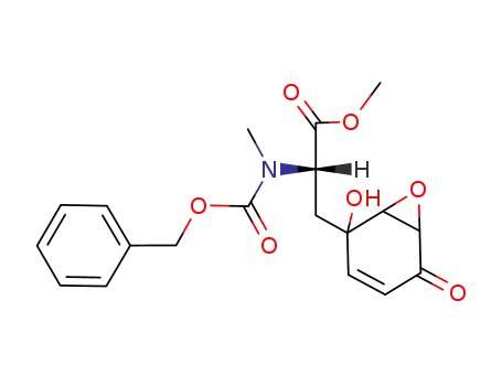 (S)-2-(Benzyloxycarbonyl-methyl-amino)-3-(2-hydroxy-5-oxo-7-oxa-bicyclo[4.1.0]hept-3-en-2-yl)-propionic acid methyl ester