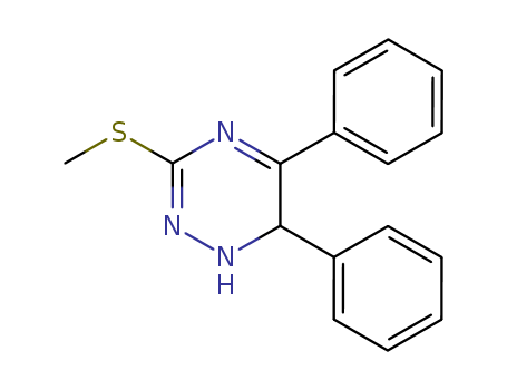 1,2,4-Triazine, 1,6-dihydro-3-(methylthio)-5,6-diphenyl-