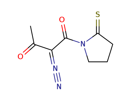 2-PYRROLIDINETHIONE,1-(2-DIAZO-1,3-DIOXOBUTYL)-