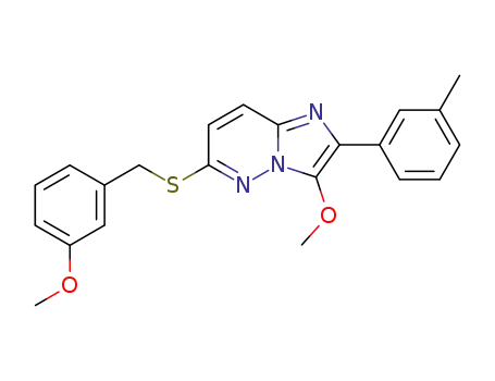 3-methoxy-6-(3'-methoxybenzylthio)-2-(3''-methylphenyl)imidazo<1,2-b>pyridazine