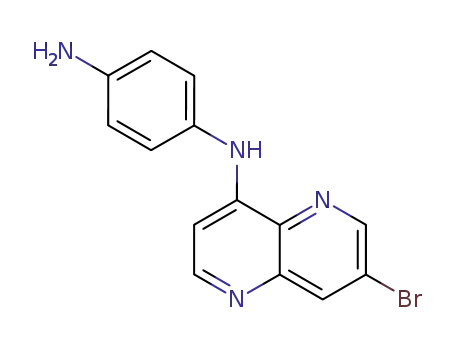 4-('-bromo-1',5'-naphthyridin-4'-ylamino)aniline
