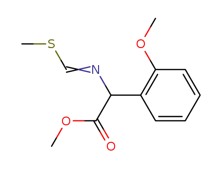 (2-Methoxy-phenyl)-methylsulfanylmethyleneamino-acetic acid methyl ester