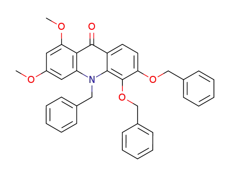 10-benzyl-5,6-dibenzyloxy-1,3-dimethoxy-9(10H)-acridone