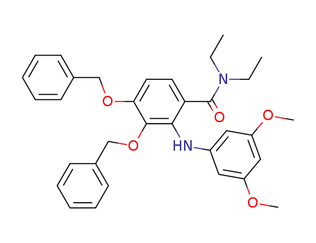 3,4-dibenzyloxy-N,N-diethyl-2-(3,5-dimethoxyphenylamino)benzamide