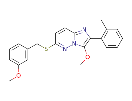 3-methoxy-6-(3'-methoxybenzylthio)-2-(2''-methylphenyl)imidazo<1,2-b>pyridazine