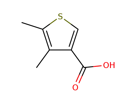 Molecular Structure of 19156-52-6 (4,5-dimethylthiophene-3-carboxylic acid(SALTDATA: FREE))