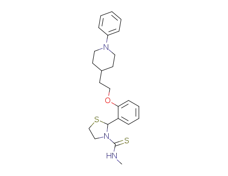 N-methyl-2-(2-(2-(1-phenyl-4-piperidyl)ethoxy)phenyl)thiazolidine-3-carbothioamide
