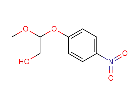 Molecular Structure of 125708-05-6 (2-Methoxy-2-(4-nitro-phenoxy)-ethanol)