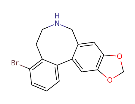 Molecular Structure of 97456-40-1 (Benzo[e][1,3]dioxolo[4,5-i][2]benzazocine, 4-broMo-5,6,7,8-tetrahydro- (9CI))