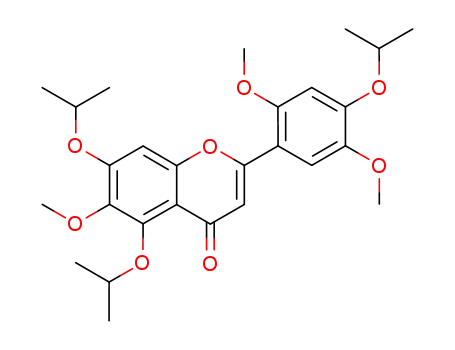 4H-1-Benzopyran-4-one,
2-[2,5-dimethoxy-4-(1-methylethoxy)phenyl]-6-methoxy-5,7-bis(1-methyl
ethoxy)-