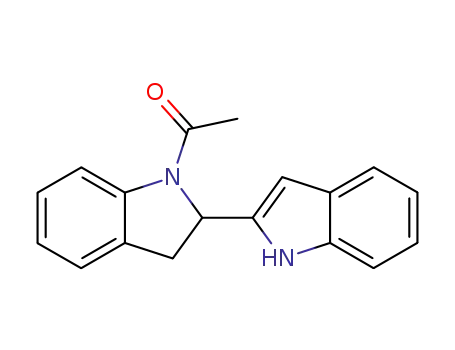 Molecular Structure of 172950-81-1 (1-acetyl-2,3-dihydro-2,2'-bisindole)