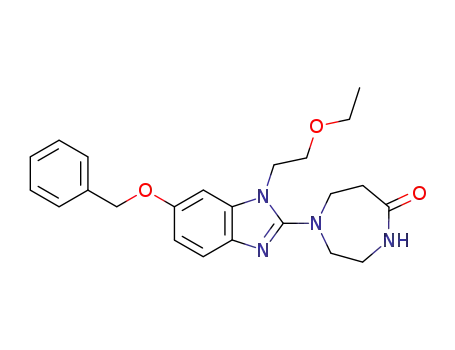 1-(2-ethoxyethyl)-2-(hexahydro-5-oxo-1H-1,4-diazepin-1-yl)-6-phenylmethoxy-1H-benzimidazole