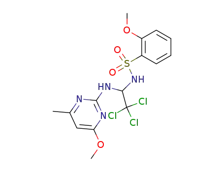N-<(4-Methoxy-6-methylpyrimidin-2-ylamino)-2,2,2-trichlorethyl>-2-methoxybenzolsaeureamid