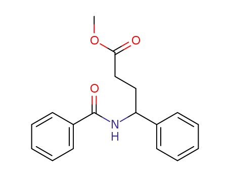 Molecular Structure of 95683-61-7 (4-Benzoylamino-4-phenyl-butyric acid methyl ester)