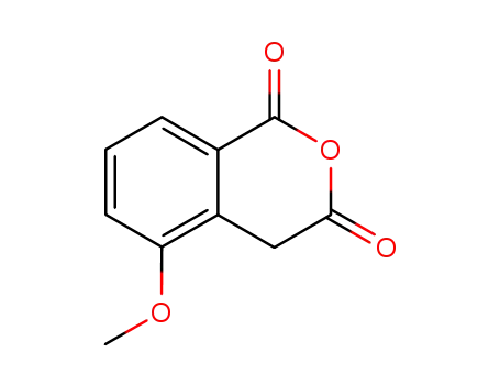Molecular Structure of 95185-43-6 (1H-2-Benzopyran-1,3(4H)-dione,5-methoxy-(9CI))
