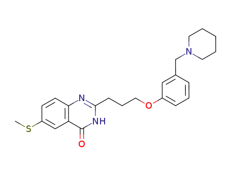 6-Methylsulfanyl-2-[3-(3-piperidin-1-ylmethyl-phenoxy)-propyl]-3H-quinazolin-4-one