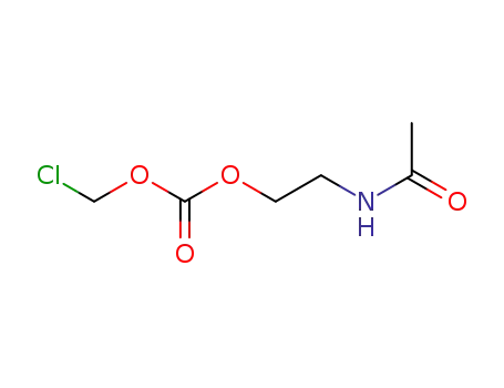 Molecular Structure of 214543-68-7 ([2-(N-acetylamino)ethyl] chloromethyl carbonate)