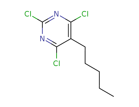 2,4,6-trichloro-5-pentyl-pyrimidine cas  14077-67-9
