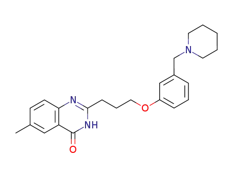6-methyl-2-<3-<3-(1-piperidinylmethyl)phenoxy>propyl>-4(3H)-quinazolinone