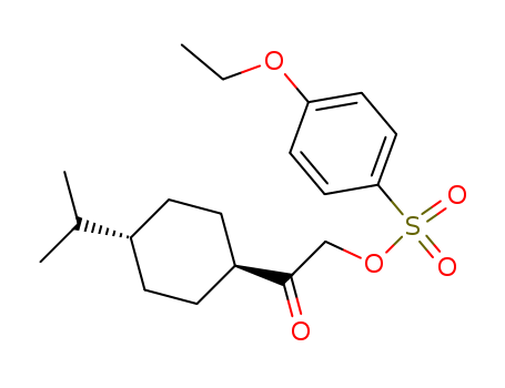 Benzenesulfonic acid, 4-ethoxy-,  2-[4-(1-methylethyl)cyclohexyl]-2-oxoethyl ester, trans-