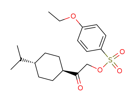 Molecular Structure of 84856-14-4 (Benzenesulfonic acid, 4-ethoxy-,
2-[4-(1-methylethyl)cyclohexyl]-2-oxoethyl ester, trans-)
