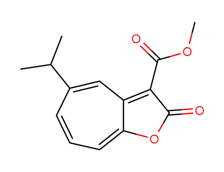 Molecular Structure of 99909-62-3 (5-ISOPROPYL-3-(METHOXYCARBONYL)-2H-CYCLOHEPTA[B]FURAN-2-ONE)