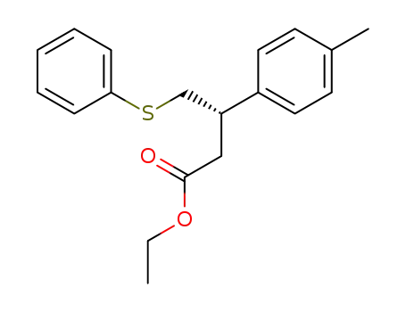 (S)-4-Phenylsulfanyl-3-p-tolyl-butyric acid ethyl ester