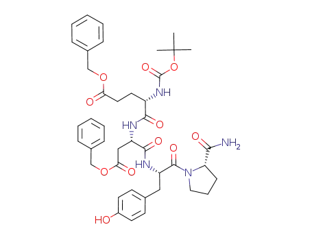 Boc-Glu(OBzl)-Asp(OBzl)-Tyr-Pro-NH<sub>2</sub>