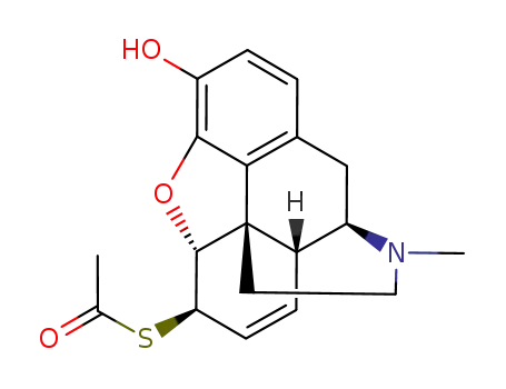 (-)-6β-アセチルチオモルフィン