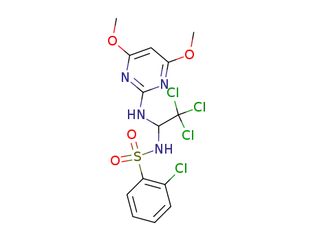 N-<(4,6-Dimethoxypyrimidin-2-ylamino)-2,2,2-trichlorethyl>-2-chlorbenzolsaeureamid