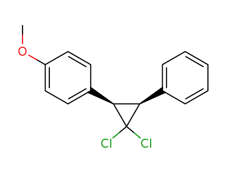 Benzene, 1-(2,2-dichloro-3-phenylcyclopropyl)-4-methoxy-, cis-