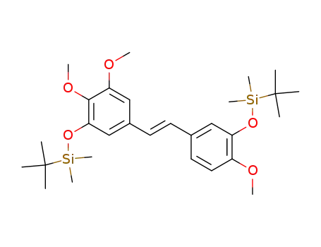 3,3'-bis-(tert-butyldimethylsilyloxy)-4',4,5-trimethoxy-(E)-stilbene