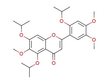 4H-1-Benzopyran-4-one,
2-[4,5-dimethoxy-2-(1-methylethoxy)phenyl]-6-methoxy-5,7-bis(1-methyl
ethoxy)-