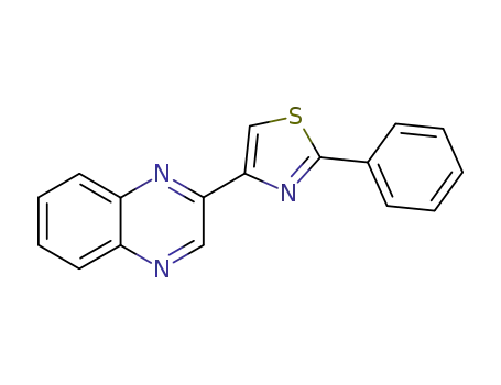 Molecular Structure of 79424-36-5 (Quinoxaline, 2-(2-phenyl-4-thiazolyl)-)