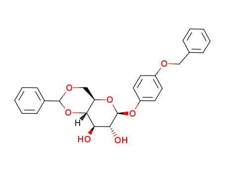Molecular Structure of 47731-84-0 (p-benzyloxybenzyl-4,6-benzylidene-β-D-glucoside)