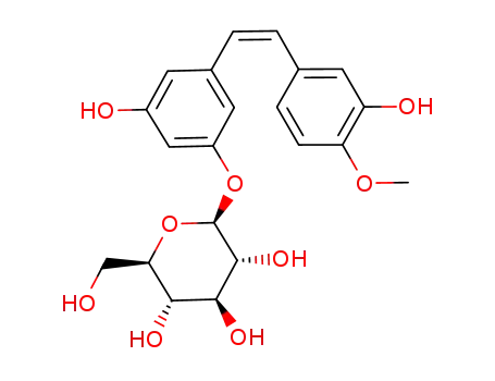 cis-3,3',5-trihydroxy-4'-methoxystilbene 3-O-β-D-glucopyranoside