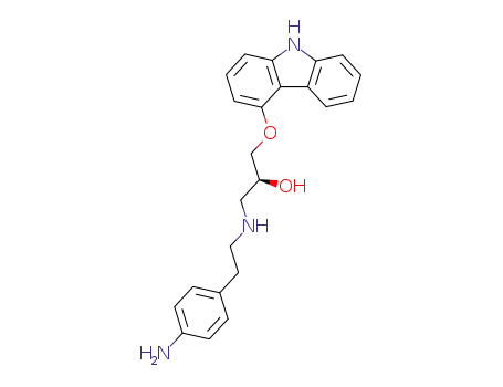 Molecular Structure of 391901-59-0 ((2 S)-1-[(4-Aminophenethyl)amino]-3-(9 H-carbazol-4-yloxy)-2-propanol)