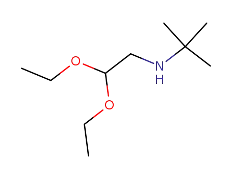 Molecular Structure of 84500-89-0 (N-(tert-butylamino)acetaldehyde diethyl acetal)