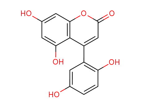 Molecular Structure of 114590-64-6 (2H-1-Benzopyran-2-one, 4-(2,5-dihydroxyphenyl)-5,7-dihydroxy-)