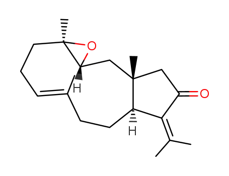 Molecular Structure of 112790-42-8 ((10aR,11aR)-1a,5,10a-trimethyl-8-(1-methylethylidene)-2,3,6,7,7a,8,10,10a,11,11a-decahydrocyclopenta[4,5]cycloundeca[1,2-b]oxiren-9(1aH)-one)