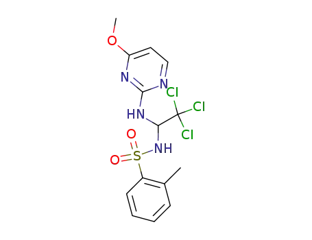 N-<(4-Methoxypyrimidin-2-ylamino)-2,2,2-trichlorethyl>toluol-2-sulfonsaeureamid