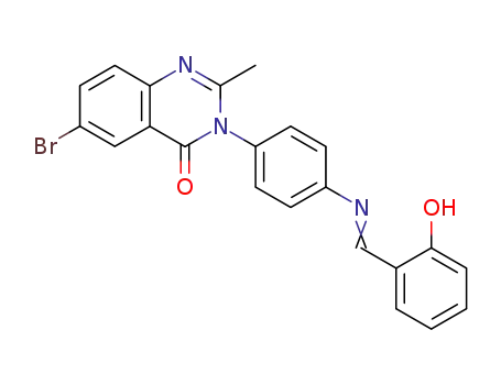 6-bromo-2-methyl-3-(4-{[(E)-(6-oxocyclohexa-2,4-dien-1-ylidene)methyl]amino}phenyl)quinazolin-4(3H)-one