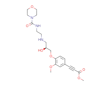 methyl 3-methoxy-4-<3-<2-(morpholinocarbonylamino)ethylamino>-2S-hydroxypropoxy>phenylpropiolate