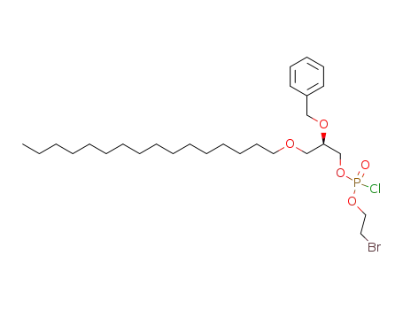 Phosphorochloridic acid (R)-2-benzyloxy-3-hexadecyloxy-propyl ester 2-bromo-ethyl ester