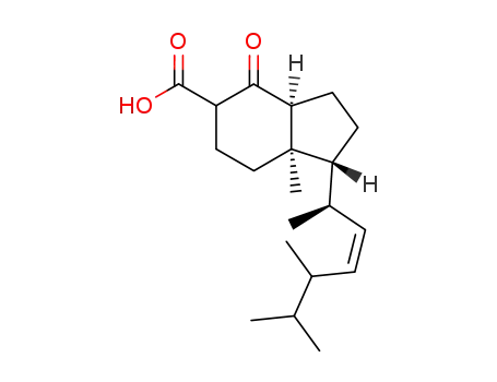 (1R,3aS,7aR)-7a-Methyl-4-oxo-1-((Z)-(R)-1,4,5-trimethyl-hex-2-enyl)-octahydro-indene-5-carboxylic acid
