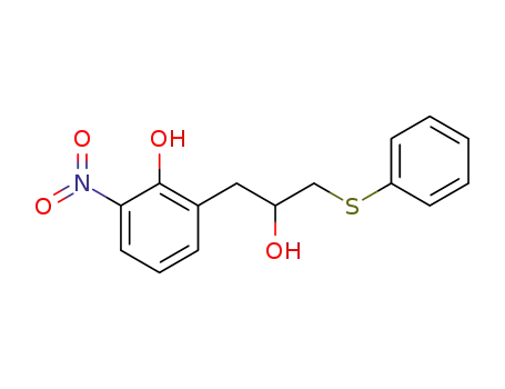 2-<2-hydroxy-3-(phenylthio)propyl>-6-nitrophenol