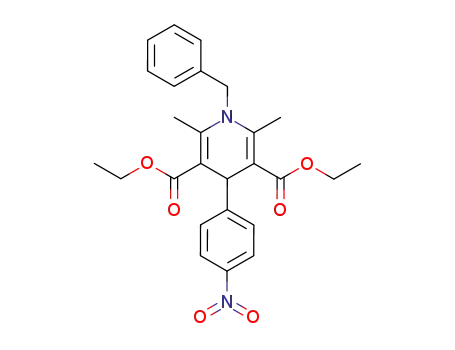 diethyl 1-benzyl-4-{4-nitrophenyl}-2,6-dimethyl-1,4-dihydro-3,5-pyridinedicarboxylate
