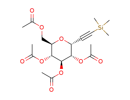 1,3,4,5-tetra-O-acetyl-2,6-anhydro-7,8-dideoxy-8-C-(trimethylsilyl)-D-glycero-L-gulo-oct-7-ynitol