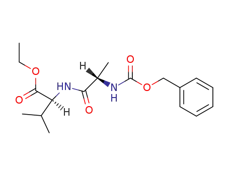 Molecular Structure of 52895-36-0 (L-Valine, N-[N-[(phenylmethoxy)carbonyl]-L-alanyl]-, ethyl ester)