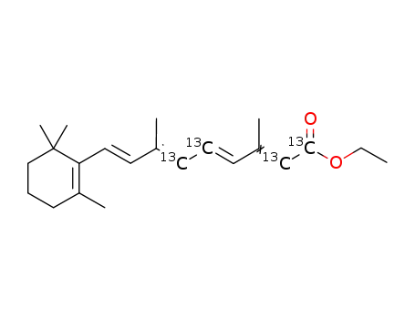 10,11,14,15-<sup>13</sup>C<sub>4</sub>-retinoic acid ethyl ester